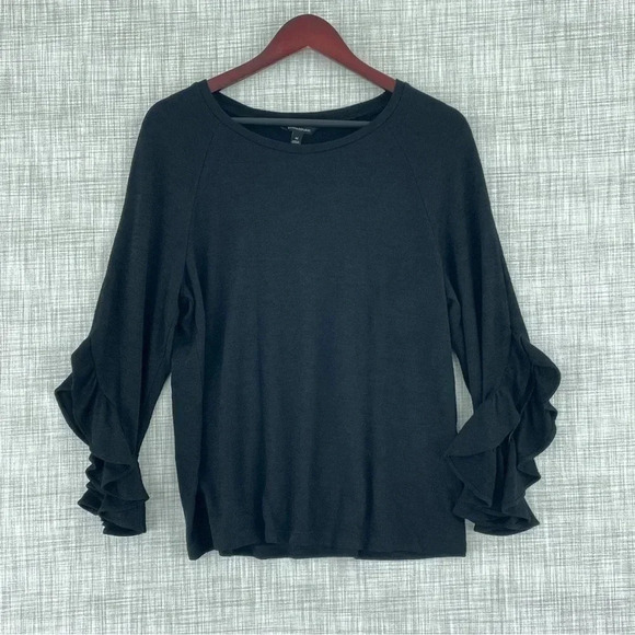 Banana Republic Womens Size 14 Ruffle sleeve thin sweater 0230 - Picture 1 of 8